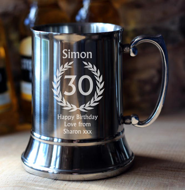 30th Birthday Personalised Tankard