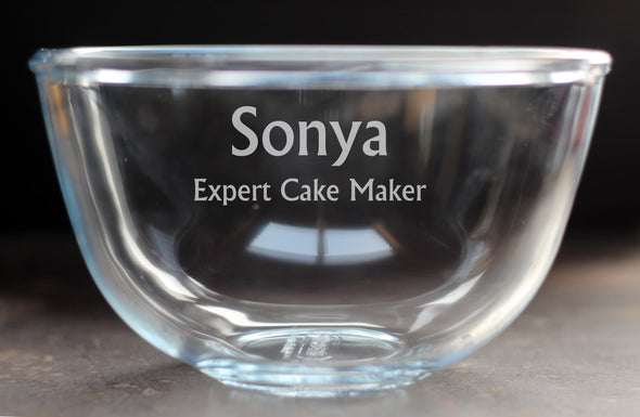 1 Litre Personalised Pyrex Bowl - PersonalisedGoodies.co.uk